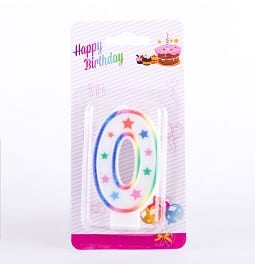 Lumanare Tort Cifra Multicolora 0 Si 9 Lumanare Tort Cifra Multicolora 0 si 9 - imagine 2
