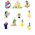 Set 10 Toppere Alba ca Zapada set 10 toppere alba ca zapada decorațiuni tort prințese