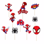 Set 10 Toppere Spiderman Spidey pentru Decor Tort set 10 toppere spiderman decoratiuni tort spidey si prietenii lui
