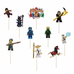 set 10 toppere ninjago set 10 toppere tort ninjago figurine carton lloyd kai jay zane cole nya sensei wu garmadon decoratiuni petrecere baieti happy birthday actiune ninja
