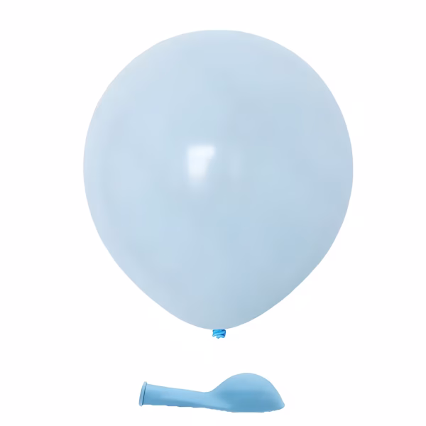 Set 100 Baloane Latex Albastru Macaron 13 cm, (Bleu Pastel ) Premium Mini balon din acest set 100 baloane latex albastru macaron 13 cm pentru ghirlande organice botez