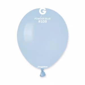 Set 100 Baloane Latex Bleu Pudra 13 cm