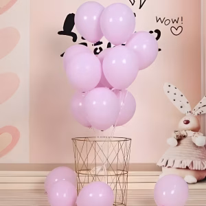 Set 100 Baloane Latex Macaron Lila (30 cm) | Pastel Premium Buchet diafan din baloane de latex de 30 cm