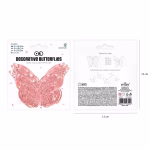 Set 12 Fluturi Decorativi 3D Rose Gold – Carton Plastifiat (Model 14) Set 12 fluturi decorativi 3D de culoare rose gold, realizati din carton plastifiat, cu design decupat tip dantela, pentru aranjamente si torturi.