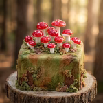 Set 12 Toppere Tort Ciupercute Mix 3 Dimensiuni set 12 toppere tort ciupercute decoratiuni petrecere padure zane toamna woodland