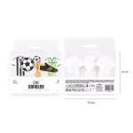 Set 5 Lumanari Tort Tematica Fotbal Tricouri Minge si Cupa Set de 5 lumanari pentru tort cu tematica fotbal ilustrand tricouri minge cupa si gheata de fotbal