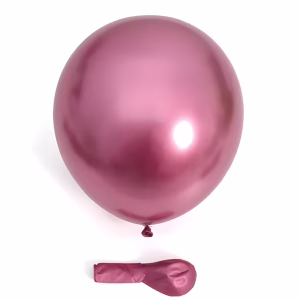 Set 50 Baloane Latex Roz Chrome (30 cm) Decor Metalizat Premium Balon din latex de 30 cm
