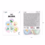 Set 6 baloane latex pastel dinozaur 30 cm Buchet festiv format din set 6 baloane latex pastel dinozaur 30 cm pentru petrecere tematica baieti si fetite