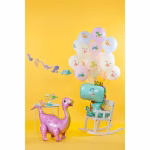 Set 6 baloane latex pastel dinozaur 30 cm Buchet festiv format din set 6 baloane latex pastel dinozaur 30 cm pentru petrecere tematica baieti si fetite