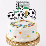Set 8 Toppere Fotbal pentru Decor Tort Premium set 8 toppere fotbal decoratiuni tort sport fotbalisti