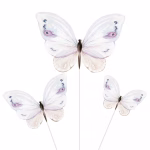 Set 9 Toppere Fluturi 3D pentru Decor Tort Premium set 9 toppere fluturi decoratiuni tort elegante carton 3d