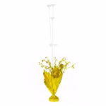 Suport Baza Baloane Masa Auriu cu Greutate si 6 Bete 72 cm Suport pentru aranjamente din baloane pe masa, inaltime 72 cm, include baza cu greutate invelita in folie aurie cu stelute si 6 bete din plastic cu cupe.