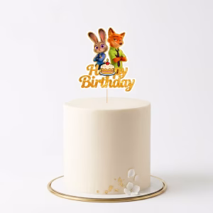 Topper Tort Zootopia pentru Decor Premium topper tort zootopia decoratiuni petrecere copii judy nick