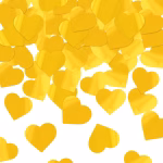Tun Confetti Inimioare Aurii Metalizate Premium 40 cm Tun de confetti premium incarcat cu inimioare din folie auriu metalizat, lungime 40 cm, declansare prin aer comprimat pentru nunti, logodne si aniversari elegante.