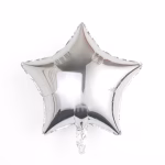 balon folie stea folie de aluminiu culoarea argintiu
