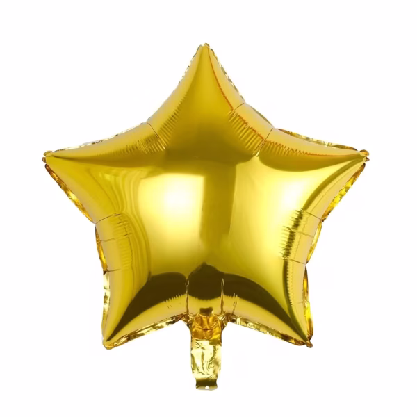 balon folie stea folie de aluminiu culoarea auriu