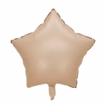 balon folie stea folie de aluminiu culoarea bej
