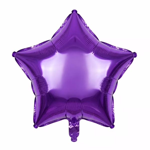 balon folie stea folie de aluminiu culoarea mov