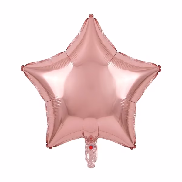 balon folie stea folie de aluminiu culoarea rose gold