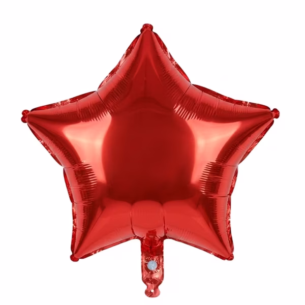 balon folie stea folie de aluminiu culoarea rosu