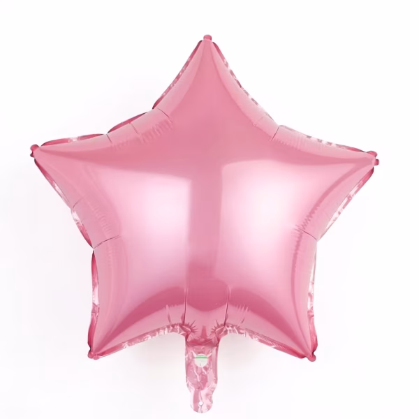 balon folie stea folie de aluminiu culoarea roz