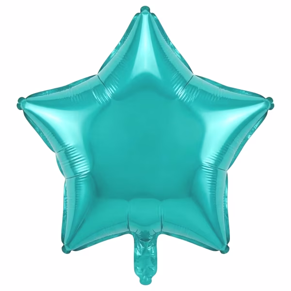 balon folie stea folie de aluminiu culoarea turcuaz