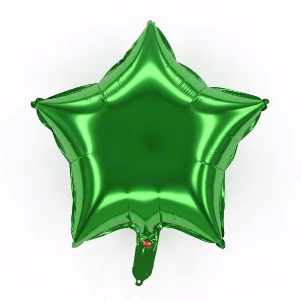 balon folie stea folie de aluminiu culoarea verde