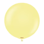Balon Jumbo latex Macaron Galben Kalisan 45 cm Balon Jumbo latex mare calitate profesionala partybaloane culoare macaron galben pastelat lemon luminos mat opac dimensiune 45 cm 18 inch marca Kalisan