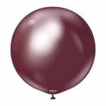 Balon Jumbo latex Mirror Burgundy Kalisan 45 cm Balon jumbo urias latex calitate profesionala finisaj cromat lucios efect oglinda mirror burgundy visiniu bordo dimensiune 45 cm 18 inch marca Kalisan