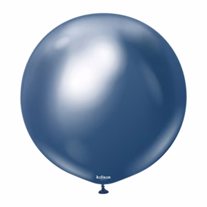 Balon Jumbo latex Mirror Navy Kalisan 45 cm Balon jumbo urias latex calitate profesionala finisaj cromat lucios efect oglinda mirror navy bleumarin albastru inchis dimensiune 45 cm 18 inch marca Kalisan