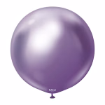 Balon Jumbo latex Mirror Violet Kalisan 90 cm Balon jumbo gigant latex calitate profesionala finisaj cromat lucios efect oglinda mirror violet mov regal dimensiune maxima 90 cm 36 inch marca Kalisan
