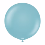 Balon Jumbo latex Retro Blue Glass Kalisan 90 cm Balon Jumbo latex gigant calitate profesionala partybaloane culoare retro blue glass albastru sticla prafuit bleu vintage mat opac dimensiune uriasa 90 cm 36 inch marca Kalisan