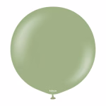 Balon Jumbo latex Retro Eucalipt Kalisan 60 cm Balon Jumbo latex gigant calitate profesionala partybaloane culoare retro eucalipt verde salvie stins prafuit sage green opac dimensiune mare 60 cm 24 inch marca Kalisan