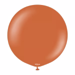 Balon Jumbo latex Retro Rust Orange Kalisan 45 cm Balon jumbo urias latex calitate profesionala finisaj retro opac portocaliu ruginiu teracota retro rust orange dimensiune 45 cm 18 inch marca Kalisan