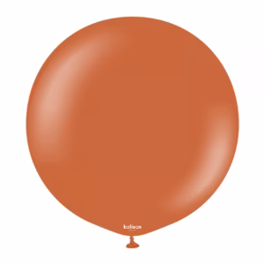 Balon Jumbo latex Retro Rust Orange Kalisan 45 cm Balon jumbo urias latex calitate profesionala finisaj retro opac portocaliu ruginiu teracota retro rust orange dimensiune 45 cm 18 inch marca Kalisan