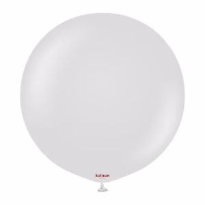 Balon Jumbo latex Retro Smoke Kalisan 45 cm Balon jumbo urias latex calitate profesionala finisaj retro opac gri fumuriu gri deschis pudrat retro smoke dimensiune 45 cm 18 inch marca Kalisan