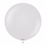 Balon Jumbo latex Retro Smoke Kalisan 60 cm Balon gigant urias latex calitate profesionala finisaj retro opac gri fumuriu gri deschis pudrat retro smoke dimensiune monumentala 60 cm 24 inch marca Kalisan