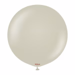 Balon Jumbo latex Retro Stone Kalisan 60 cm Balon Jumbo latex gigant calitate profesionala partybaloane culoare retro stone gri piatra grej deschis vintage mat opac dimensiune mare 60 cm 24 inch marca Kalisan