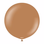 Balon Jumbo latex Standard Caramel Brown Kalisan 45 cm Balon Jumbo latex mare calitate profesionala partybaloane culoare standard caramel brown maro cald mat opac dimensiune 45 cm 18 inch marca Kalisan