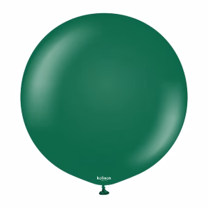 Balon Jumbo latex Standard Dark Green Kalisan 45 cm Balon jumbo urias latex calitate profesionala finisaj standard opac verde inchis padure smarald standard dark green dimensiune 45 cm 18 inch marca Kalisan