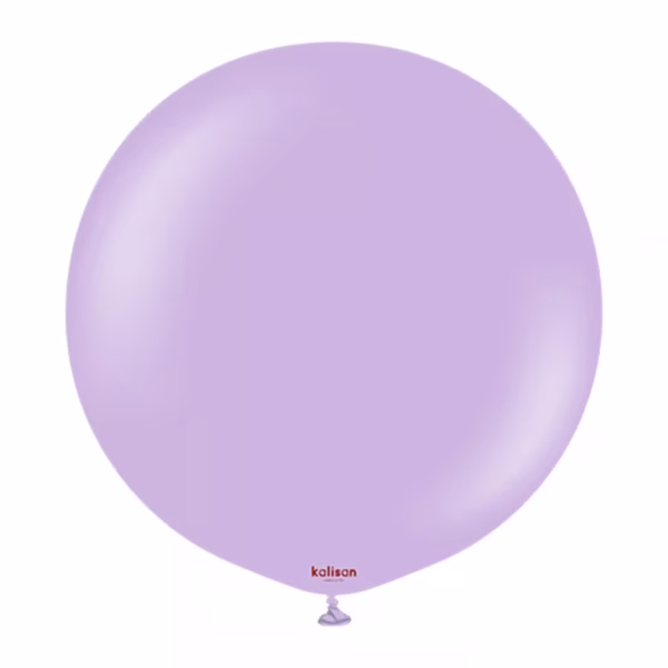 Balon Jumbo latex Standard Lilac Kalisan 60 cm Balon Jumbo latex gigant calitate profesionala partybaloane culoare standard lilac lila mov deschis pastelat opac dimensiune mare 60 cm 24 inch marca Kalisan