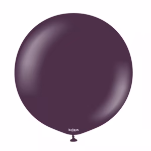 Balon Jumbo latex Standard Plum Kalisan 45 cm Balon jumbo urias latex calitate profesionala finisaj standard opac mov inchis mov pruna standard plum dimensiune 45 cm 18 inch marca Kalisan