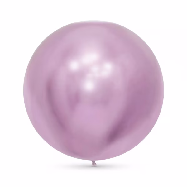 Balon jumbo cromat lila 45 cm Balon jumbo latex partybaloane culoare cromat lila mov deschis pastel metalizat oglinda dimensiune 45 cm 18 inch pentru evenimente nunta botez