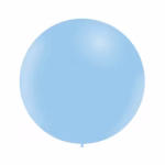 Balon latex jumbo 60 cm Balloonia – Matte Macaron Blue Balon Jumbo latex mare calitate profesionala partybaloane culoare matte macaron blue albastru pastelat bleu deschis dulce mat opac dimensiune 60 cm 24 inch marca Balloonia