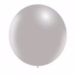 Balon latex jumbo 60 cm Gri Balloonia Balon Jumbo latex mare calitate profesionala partybaloane culoare gri grey neutru clasic modern mat opac dimensiune 60 cm 24 inch marca Balloonia
