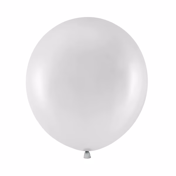 Balon latex jumbo argintiu metalizat (sidefat) 45 cm Balon jumbo latex calitate garantata polonia partybaloane culoare argintiu metalizat sidefat silver stralucitor dimensiune 45 cm 18 inch pentru evenimente nunta botez revelion