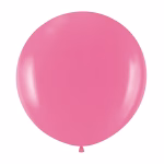Balon rotund fuchsia 91 cm Balon gigant jumbo latex calitate garantata polonia partybaloane culoare fuchsia roz intens aprins dimensiune uriasa 91 cm 36 inch pentru evenimente petreceri fete