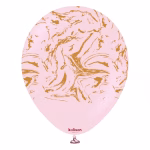 Safari Nebula Pink Blush Kalisan 30 cm - Set 10 Baloane Set 10 baloane latex imprimate calitate profesionala partybaloane design abstract marmorat safari nebula roz pudra pink blush auriu dimensiune 30 cm 12 inch marca Kalisan