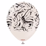 Safari Nebula White Sand Kalisan 30 cm - Set 10 Baloane Set 10 baloane latex imprimate calitate profesionala partybaloane design abstract marmorat safari nebula bej nisipiu white sand negru dimensiune 30 cm 12 inch marca Kalisan
