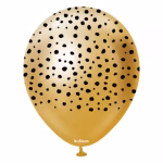 Safari Safari Cheetah Mirror Gold Kalisan 30 cm - Set 10 Baloane Set 10 baloane latex imprimate calitate profesionala partybaloane design animal print ghepard cheetah safari mirror gold auriu cromat metalizat negru dimensiune 30 cm 12 inch marca Kalisan
